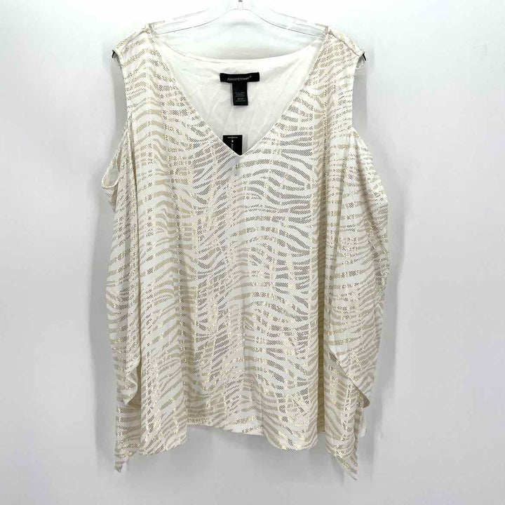 Size 30/32 Ashley Stewart White Shirt