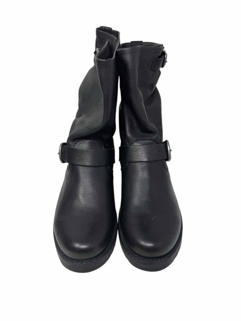 Shoe Size 8 Frye Black Leather Boots