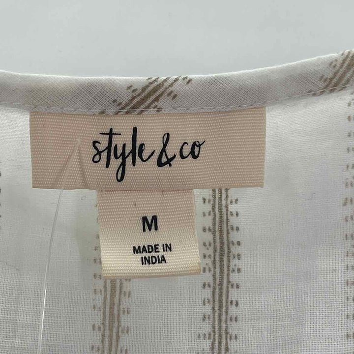 Size M Style & Co Ivory Shirt