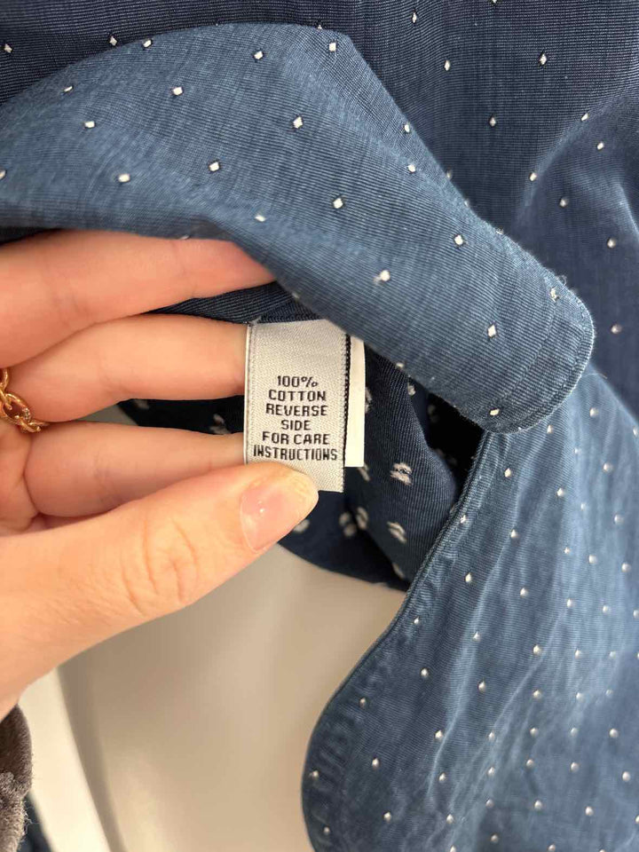 Size M ANN MASHBURN Navy Shirt