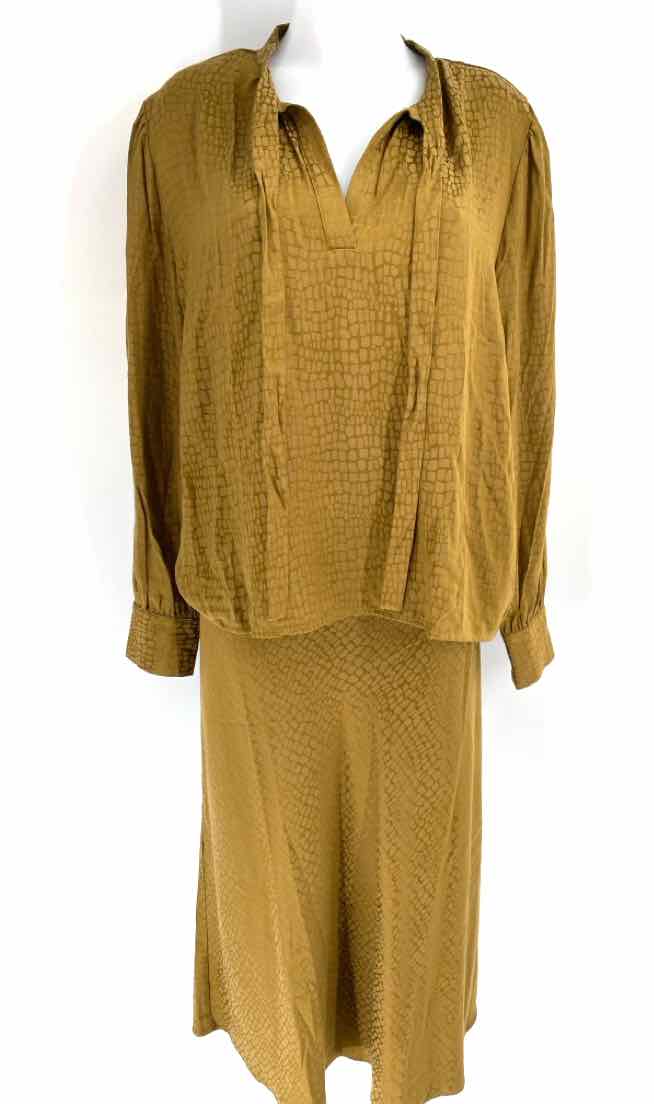 Size XL Ann Taylor Mustard 2 PC Dress