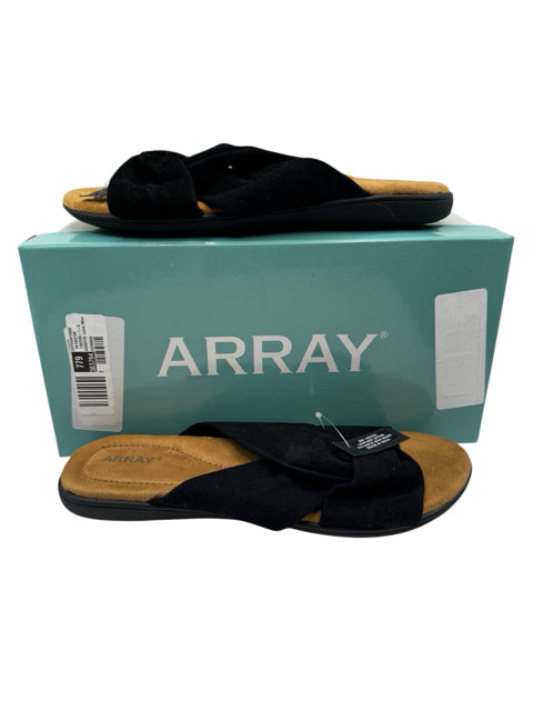Shoe Size 9W Black Sandals