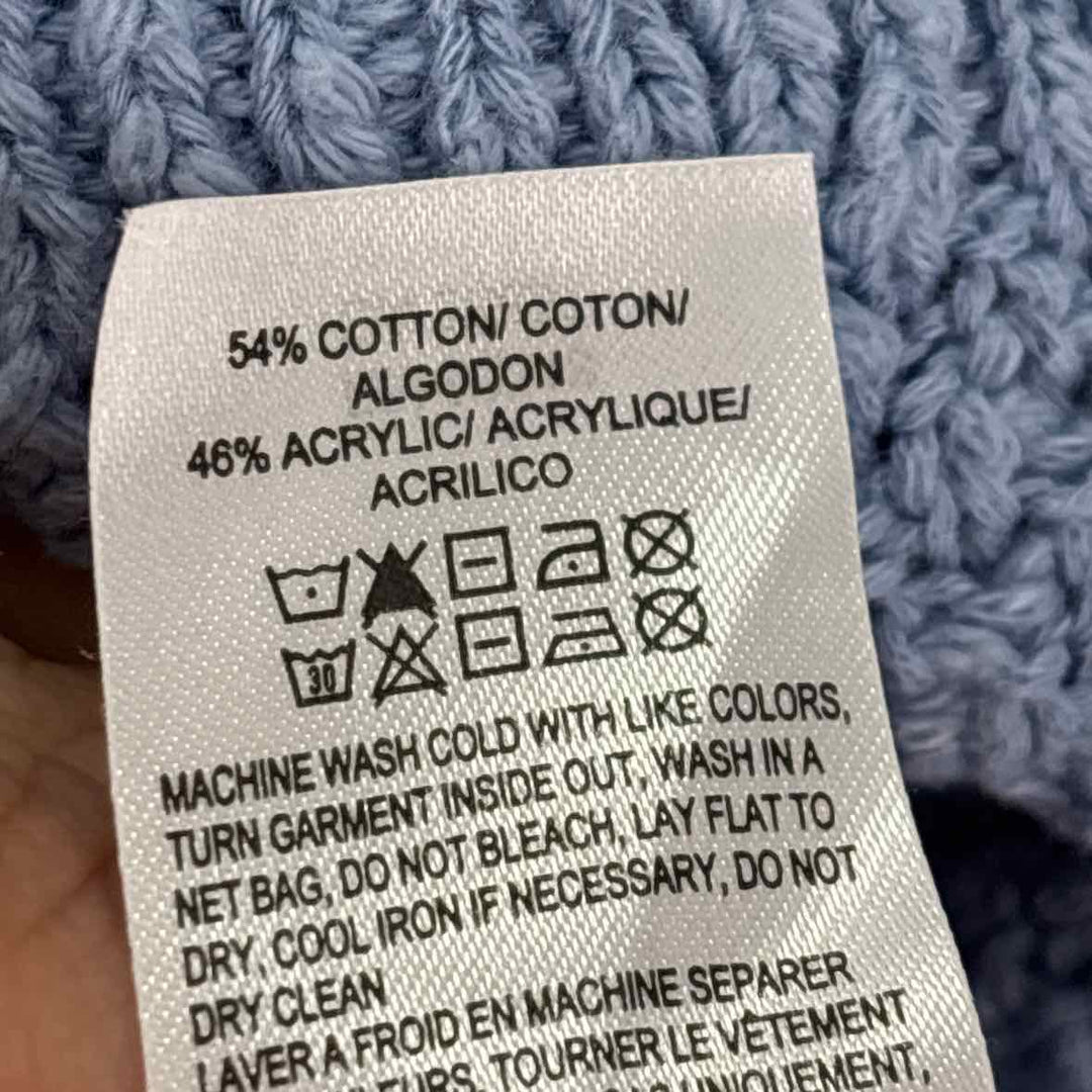 Size L LUCKY Light Blue Knit Sweater