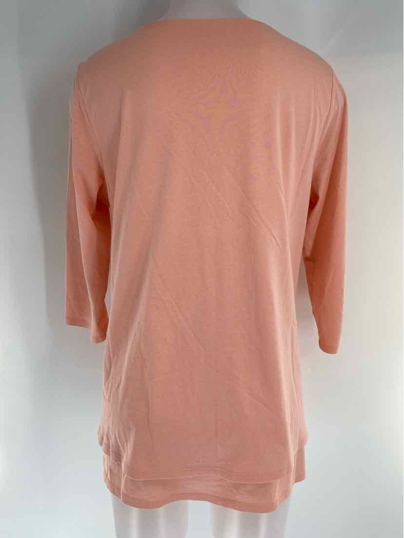 Size M J JILL Pink Cotton Shirt
