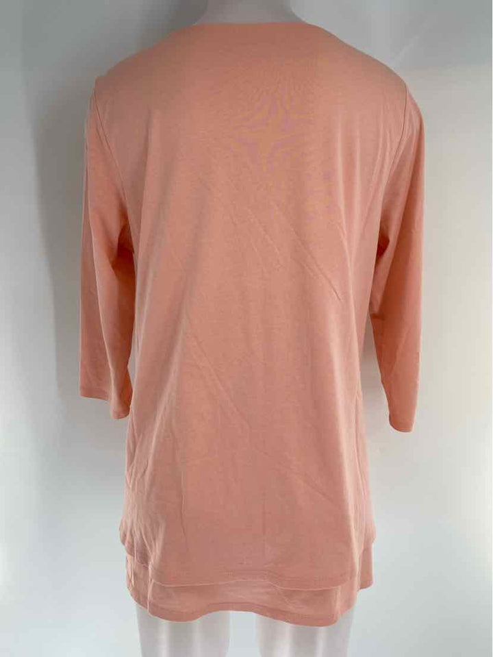Size M J JILL Pink Cotton Shirt