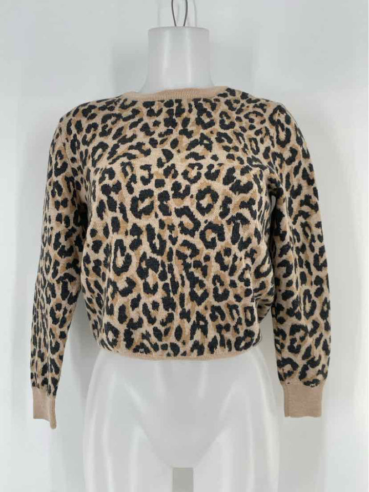 Size S J Crew Brown Print Sweater