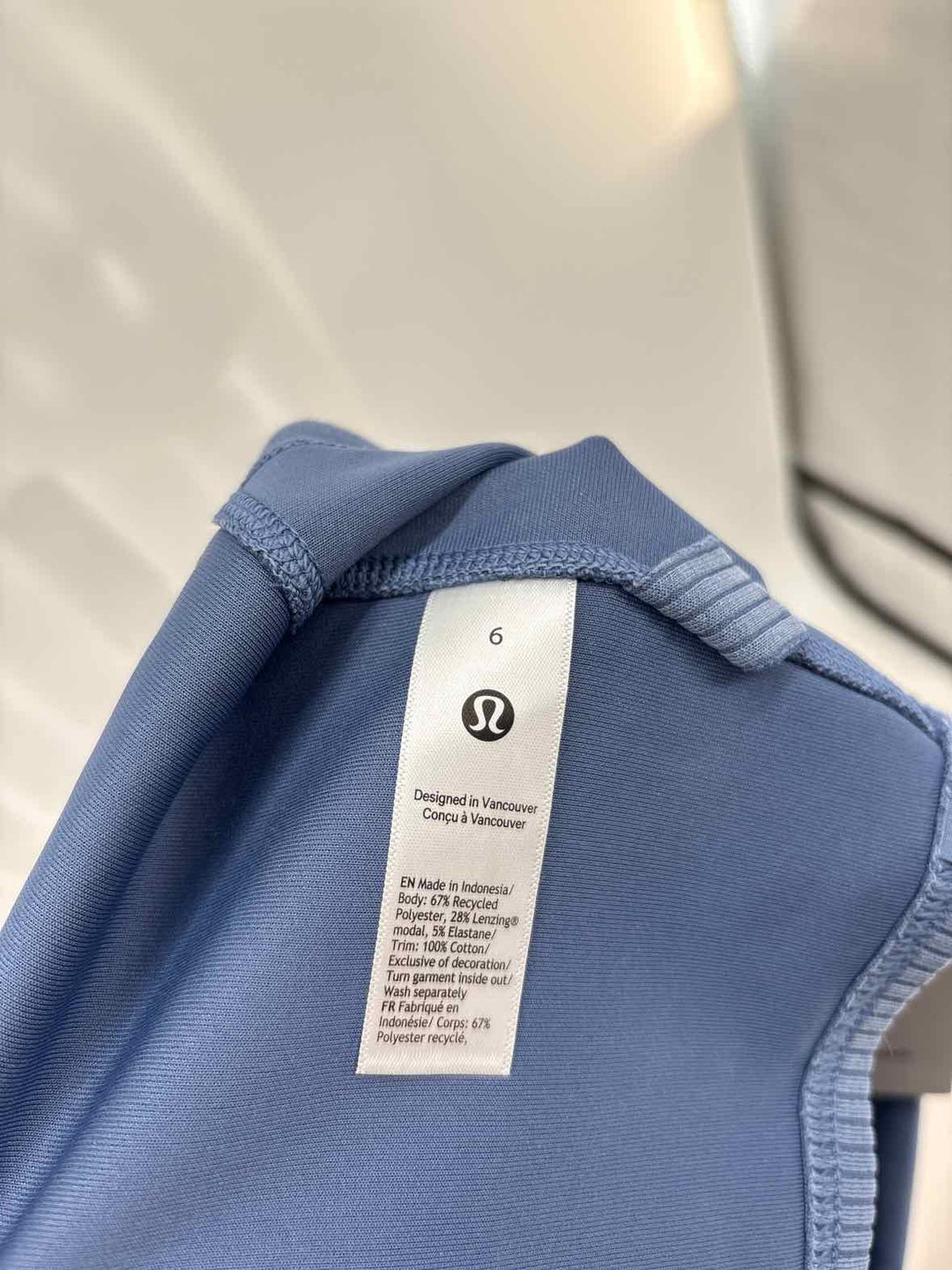 Size 6 Lululemon Blue Shirt