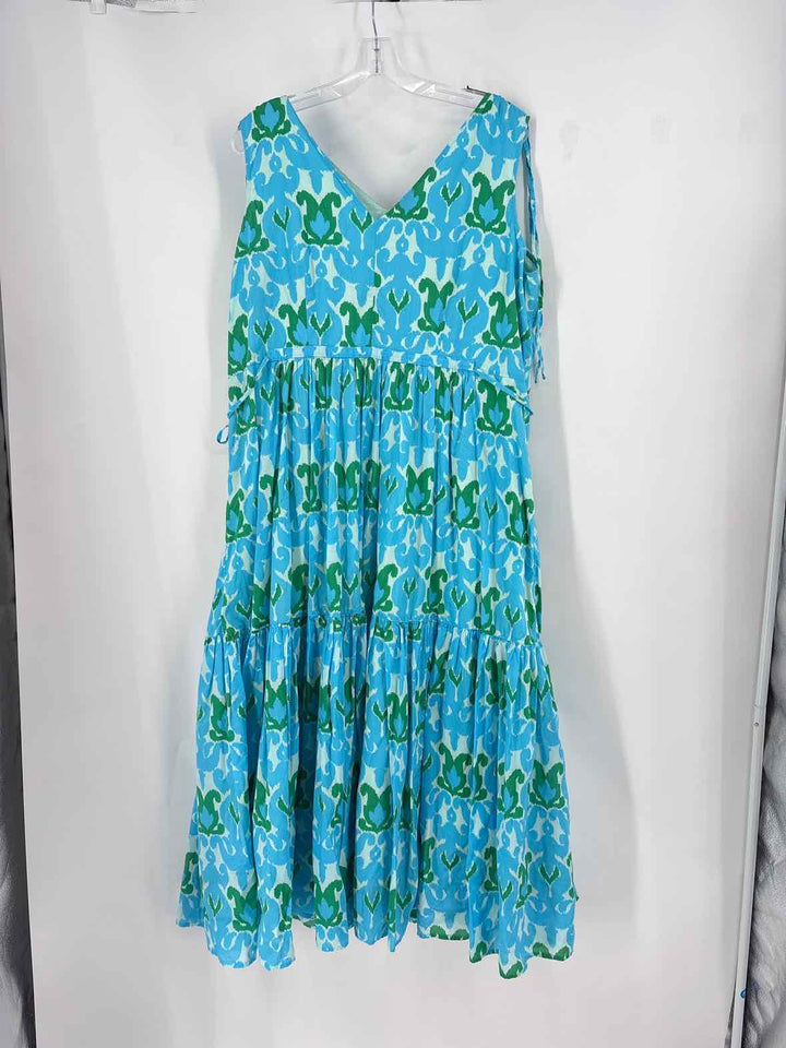 Size 18W Talbots Blue Print Dress