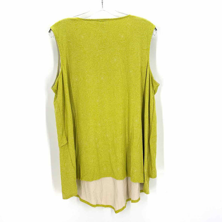 Size 1X ALFANI Lime Green Shirt