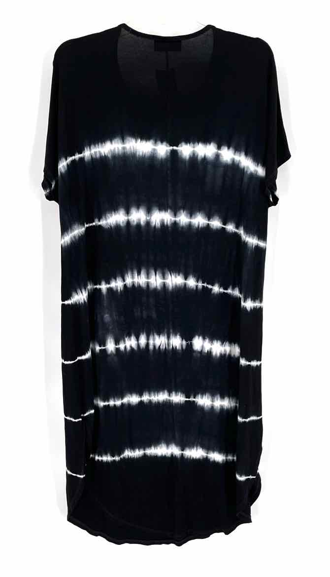 Size S HUDSON GREY Black Print Dress