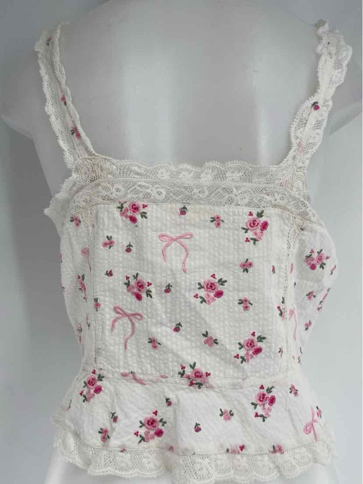 Size L LOVE SHACK FANCY White Shirt