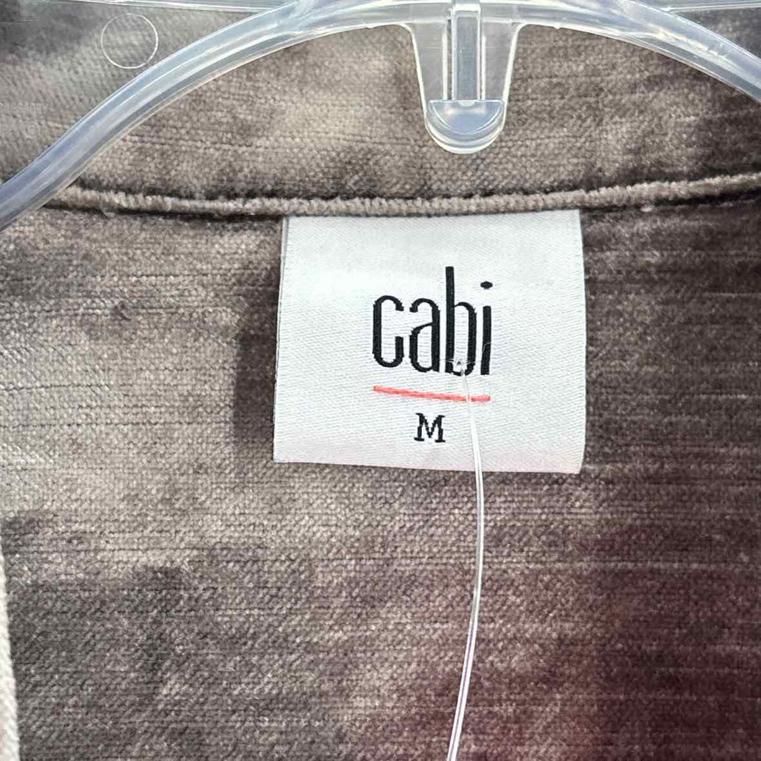 Size M CABI Gray Velour Blazer