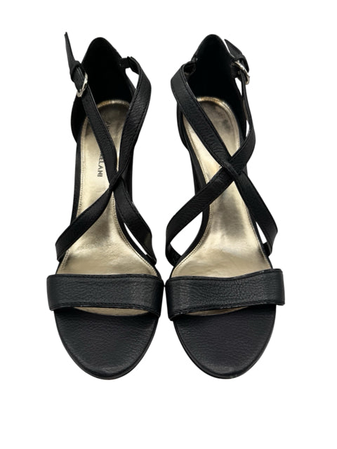Shoe Size 10 ANTONIO MELANI Black Sandals