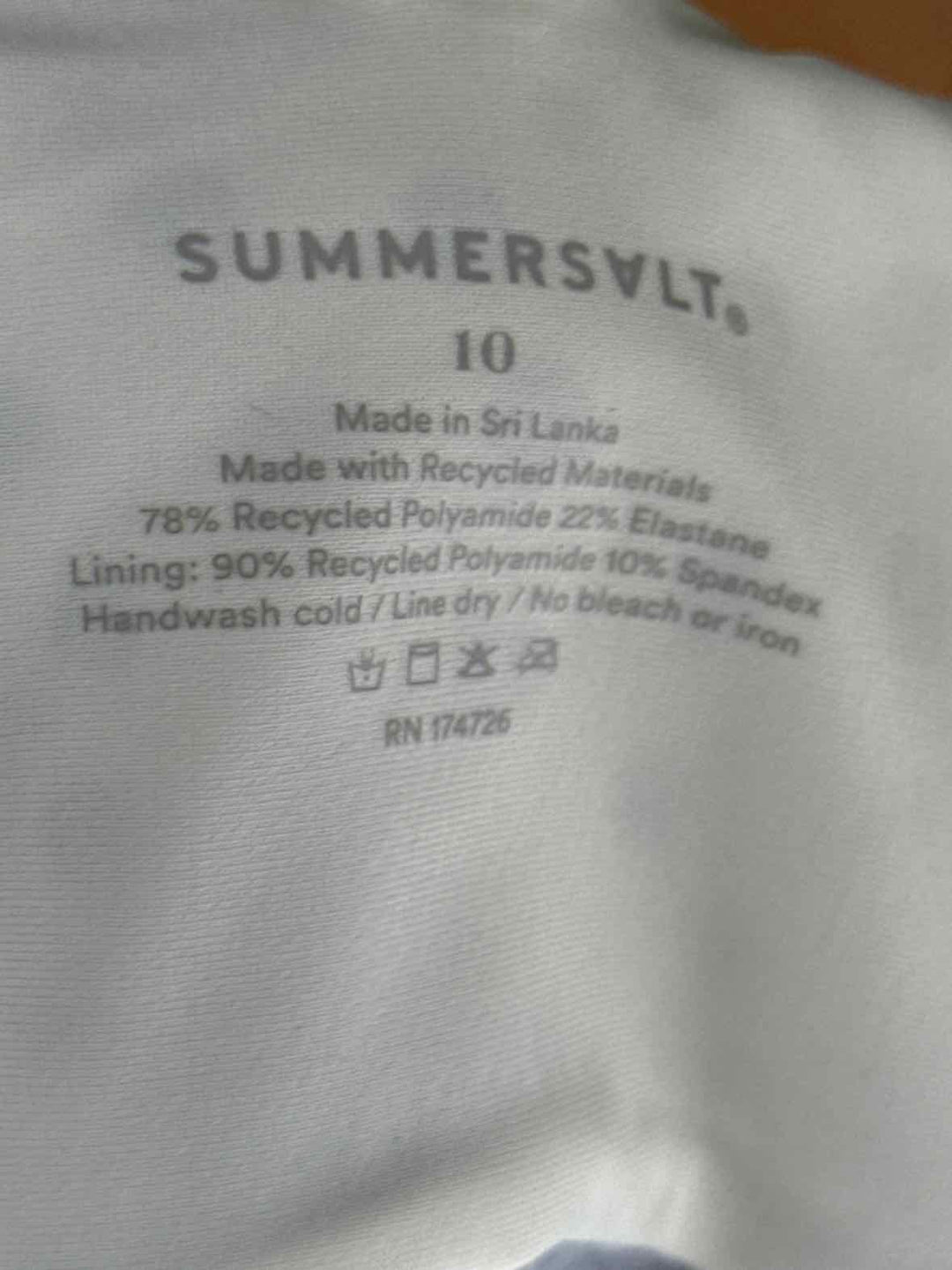 Size 10 Black/White Swimsuit