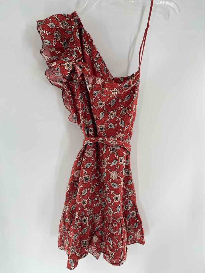 Size S Red Print Dress