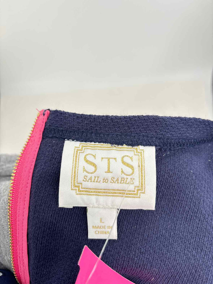Size L SAIL  TO SABLE Navy Dress