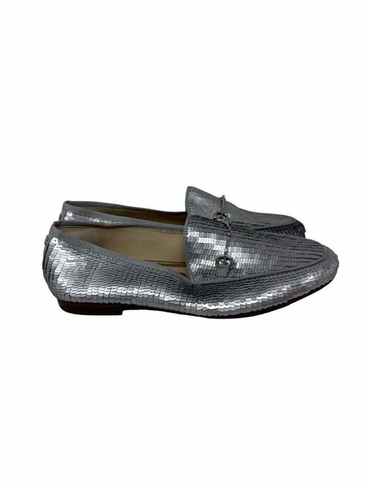 Shoe Size 6.5 Sam Edeleman Silver Loafers