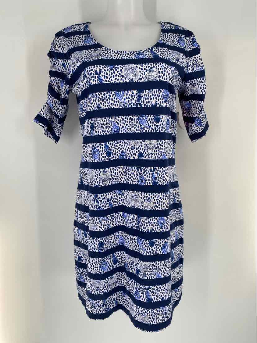 Size M Lilly Pulitzer Navy Print Dress