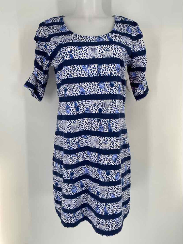Size M Lilly Pulitzer Navy Print Dress