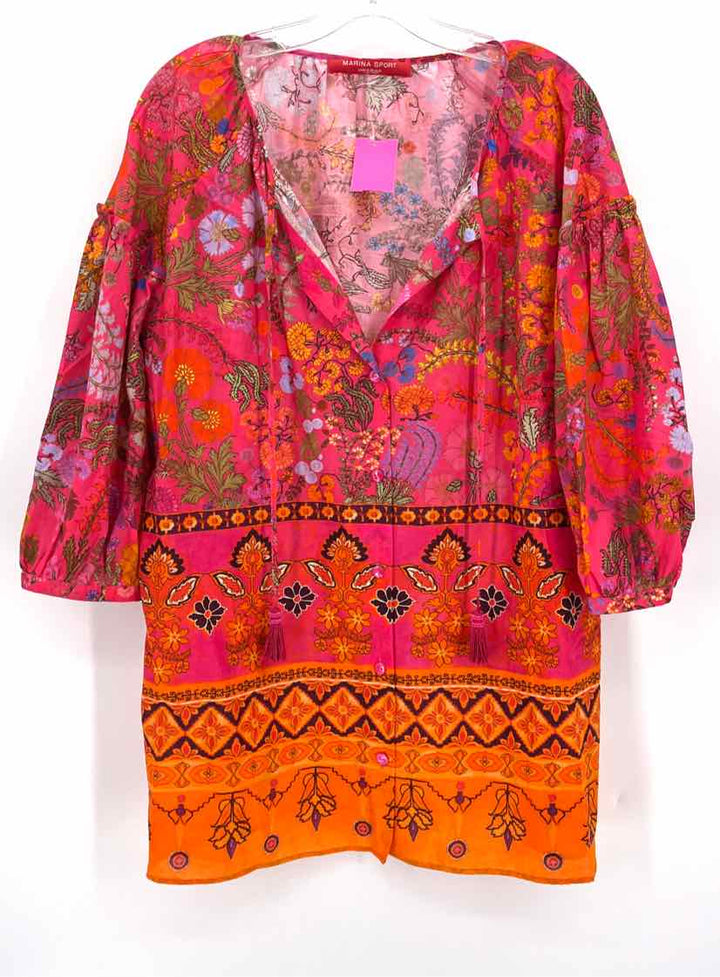 Size 2X MARINA RINALDI Multi-Color Shirt