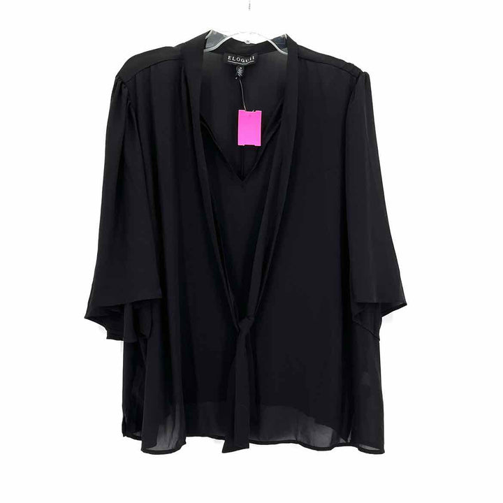 Size 24 ELOQUII Black Shirt
