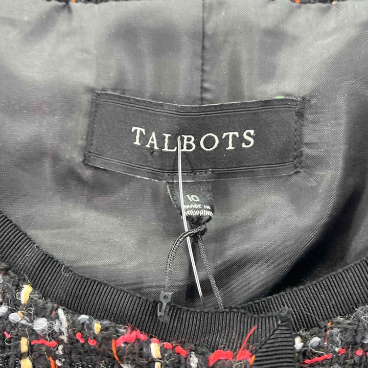 Size 10 Talbots Black Tweed Jacket