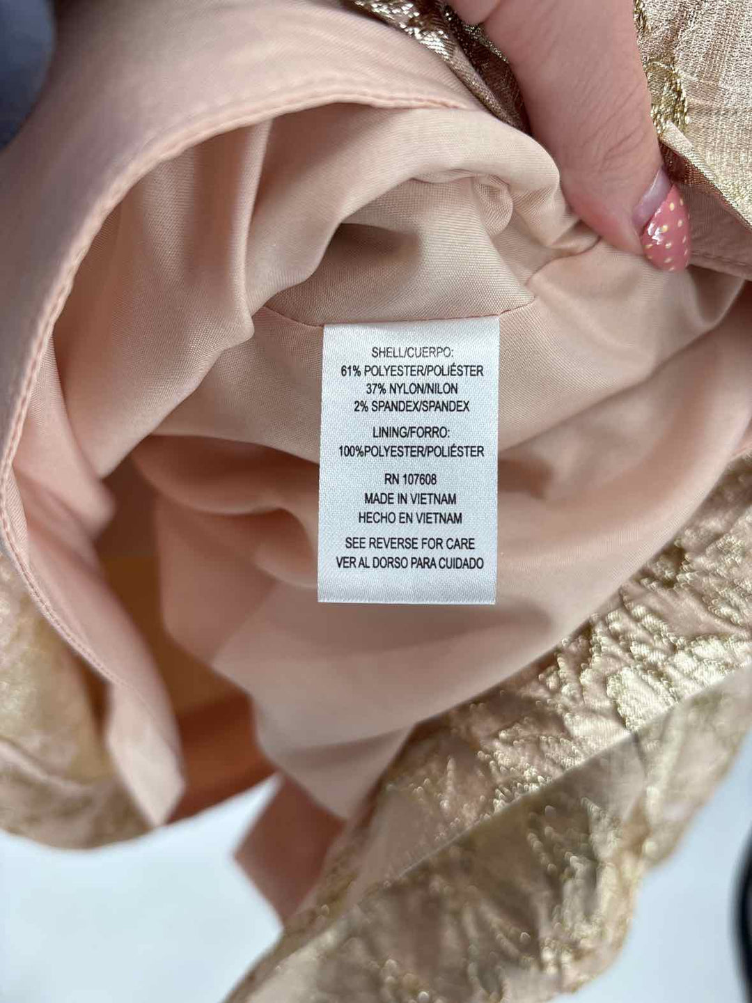 Size 14 NICOLE MILLER PINK PRINT Dress