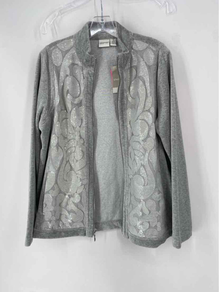 Size L Chico's Gray Jacket