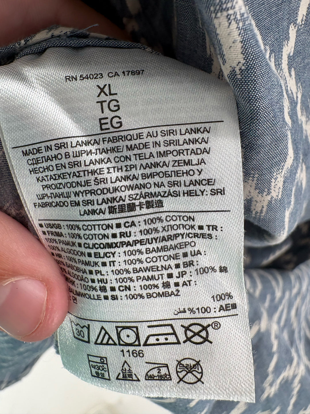 Size XL Banana Republic Blue Print Shirt