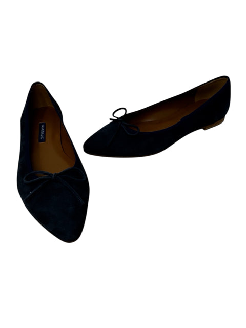 Shoe Size 9 Blue Suede Flats