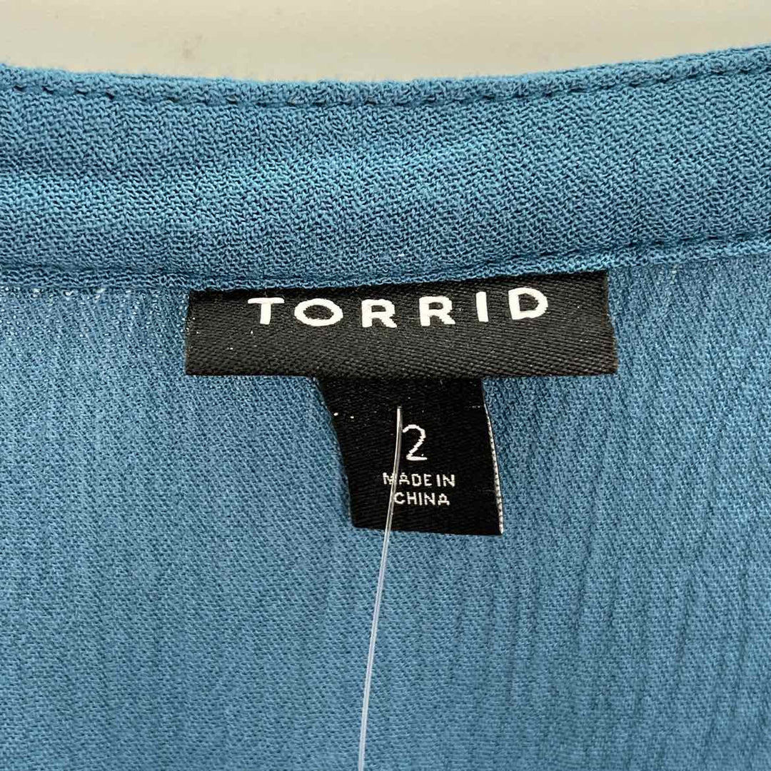 Size 2 Torrid Blue Shirt