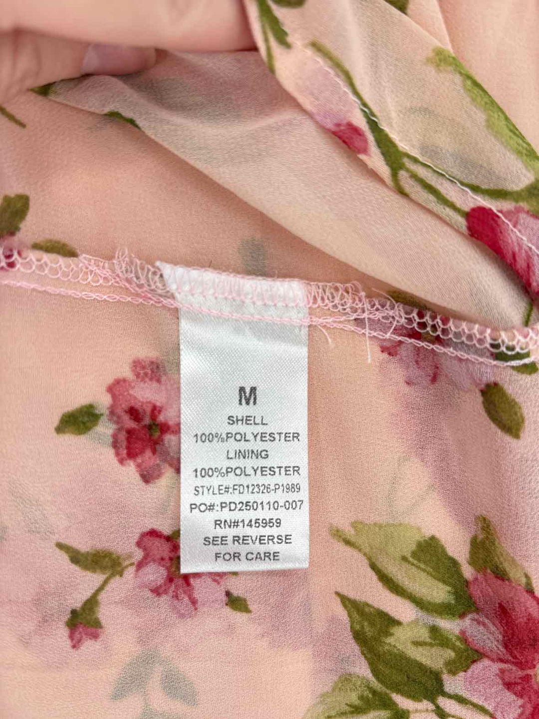 Size M PINK PRINT Dress