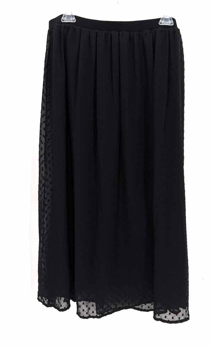 Size L Adrianna Papell Black Skirt