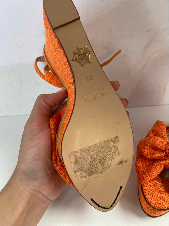 Shoe Size 39 CHARLOTTE OLYMPIA Orange Luxury - Sandals