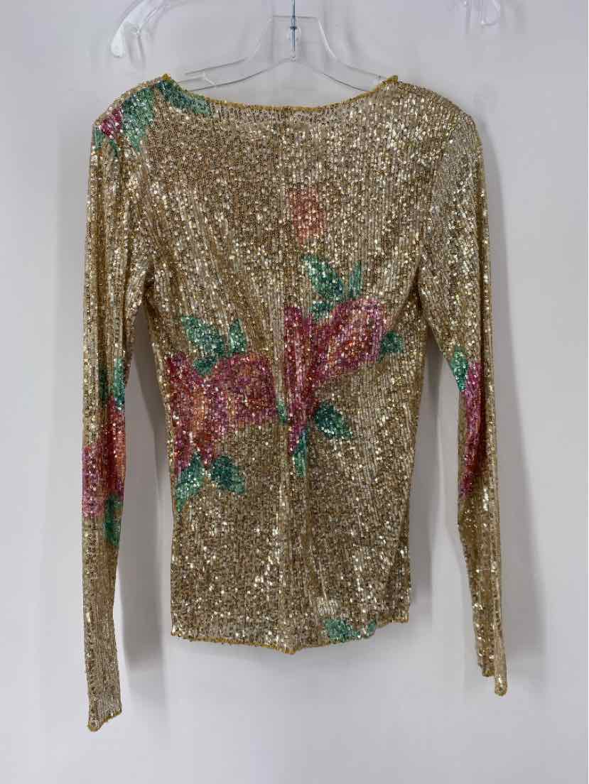 Size S FREE PEOPLE Gold Shirt