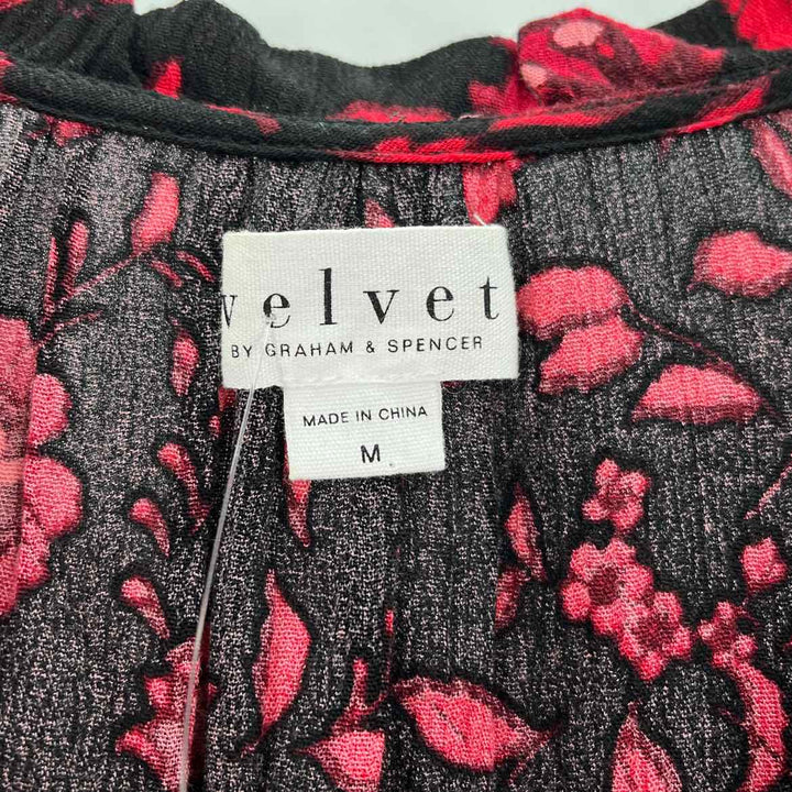 Size M VELVET Black Shirt