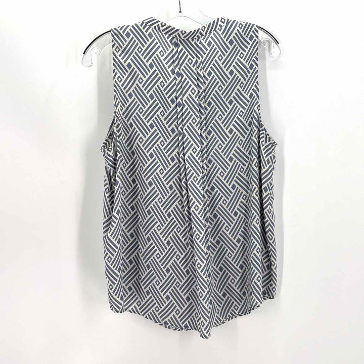 Size L Blue Print Shirt