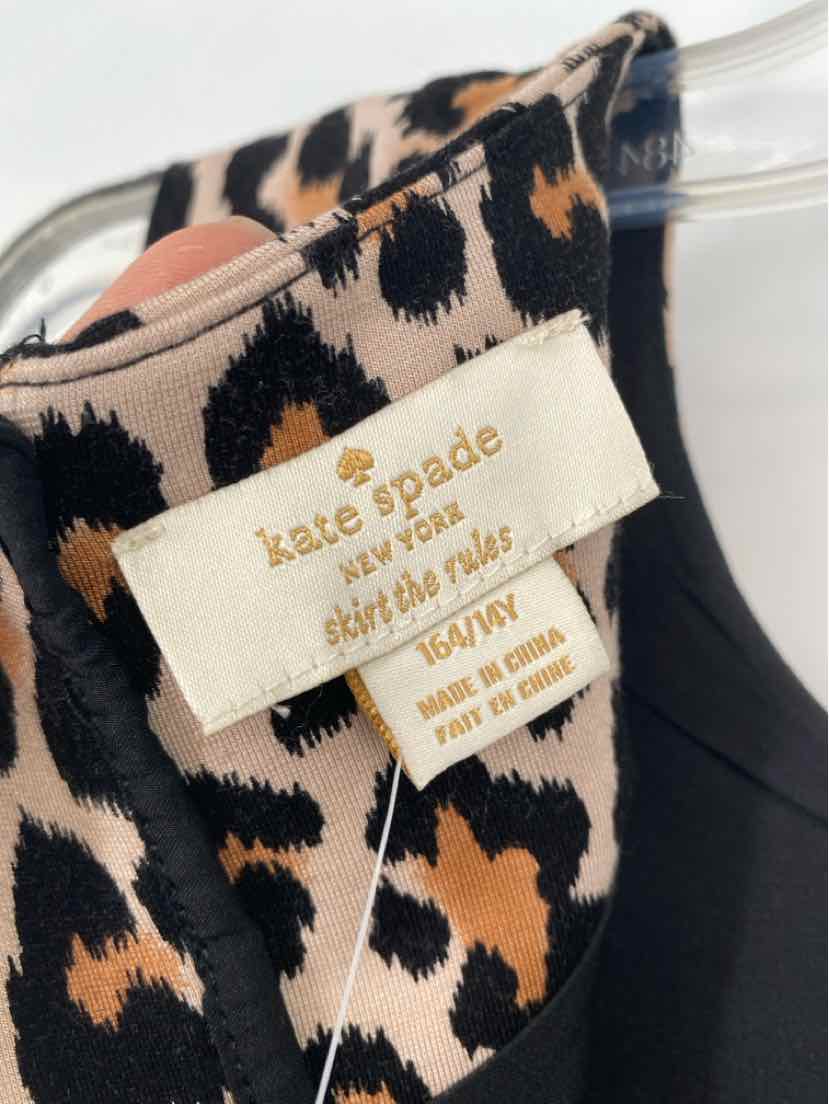 Size XS Kate Spade Brown Print Dress