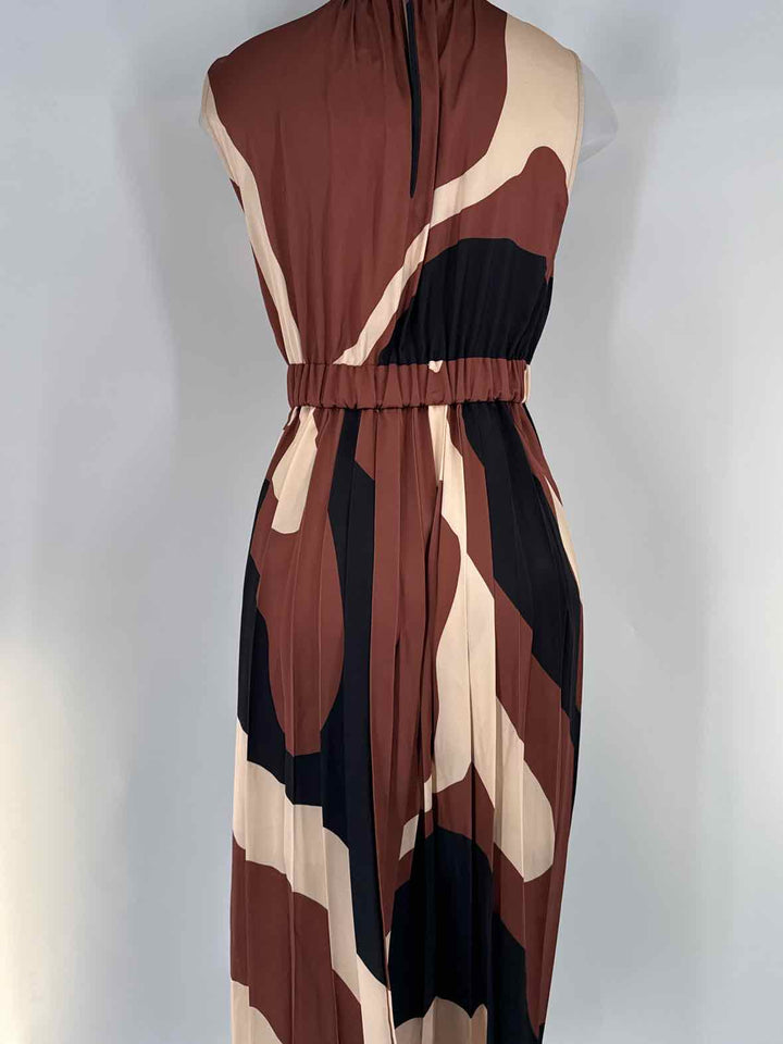 Size XXS CROSBY Brown Print Dress