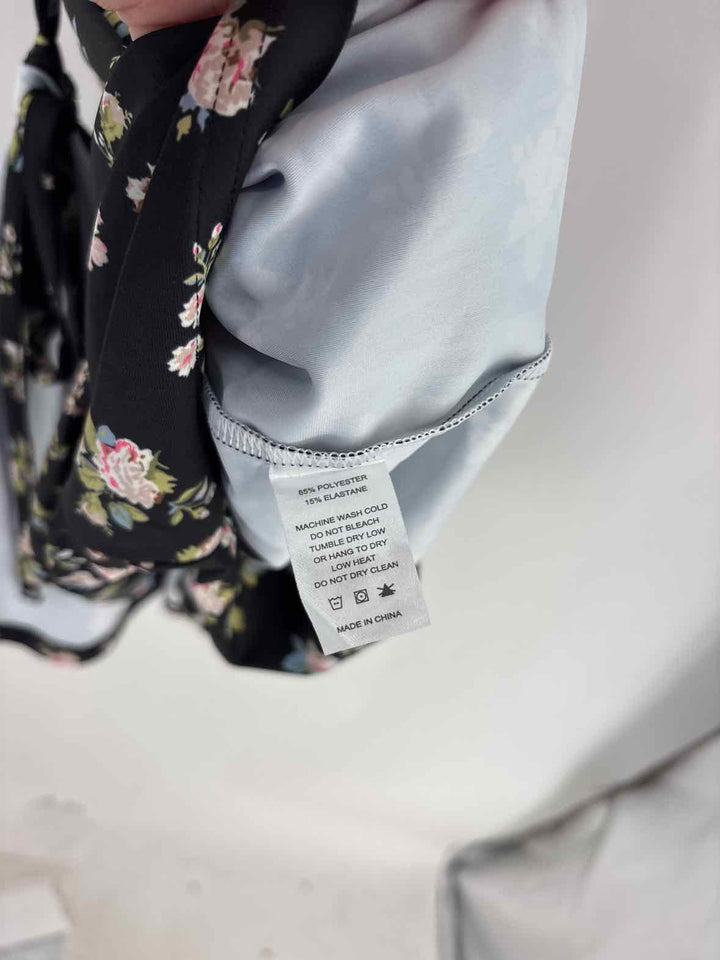 Size L Black Print Dress