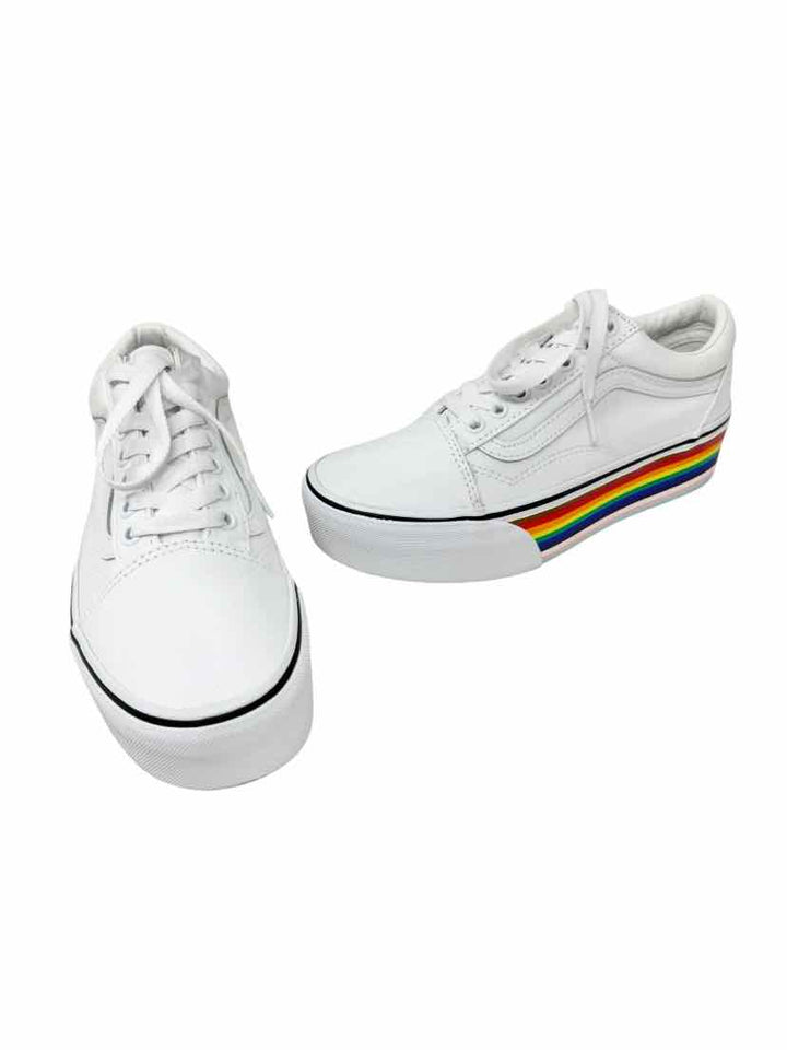 Shoe Size 8 Vans White Sneakers