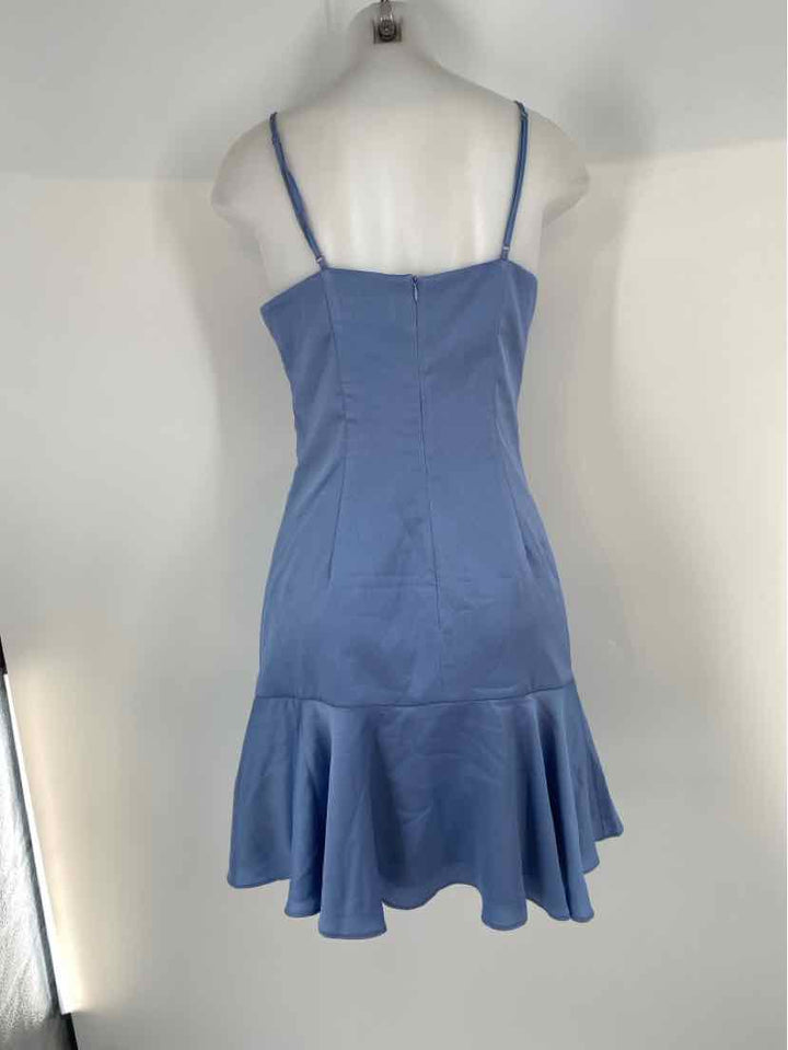 Size M KEEPSAKE Blue Sateen Dress