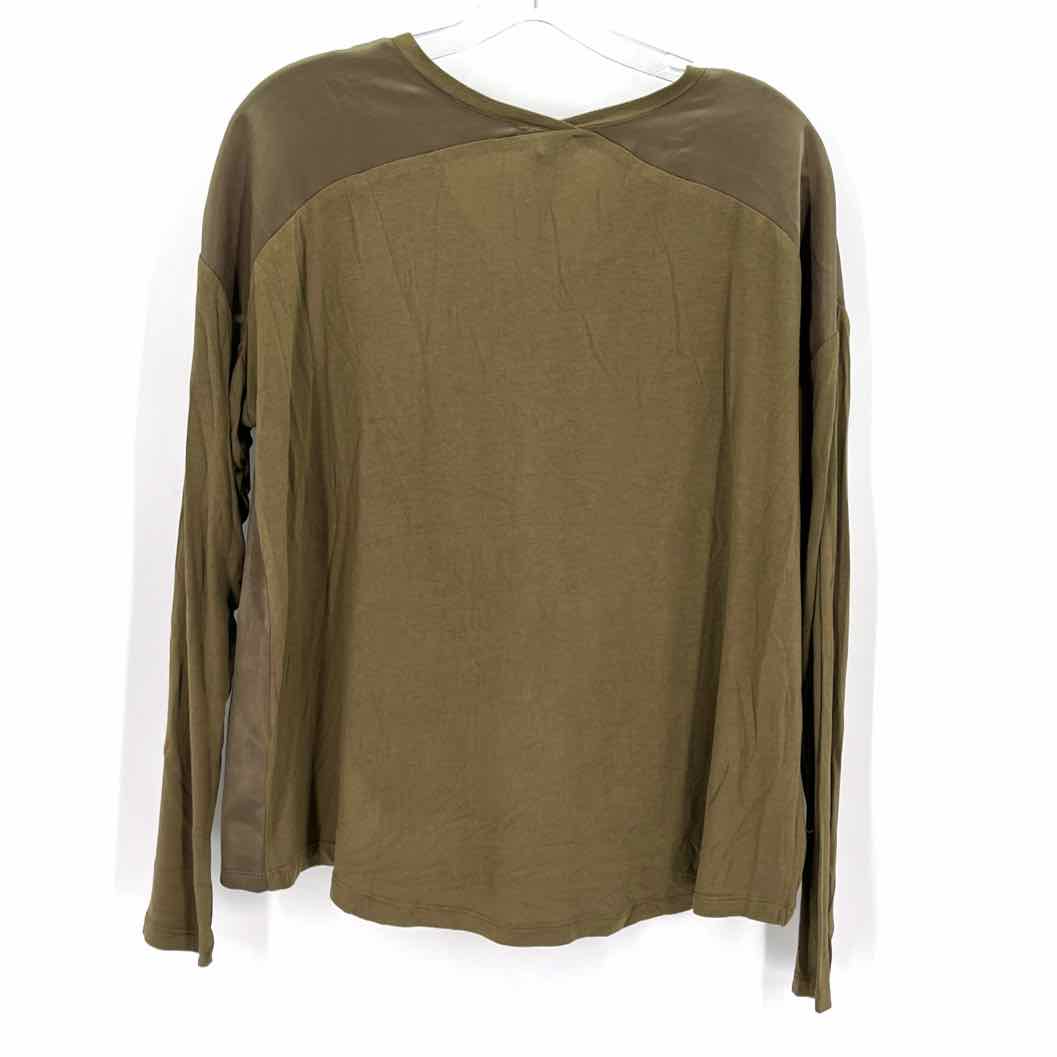 Size S Green Satin Shirt