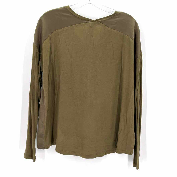 Size S Green Satin Shirt