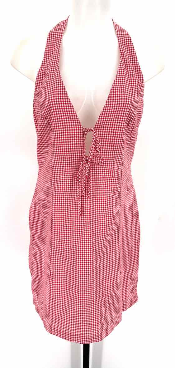 Size L Red Print Dress