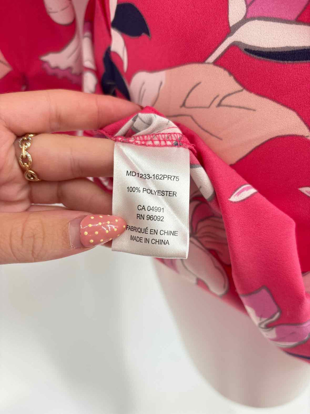 Size 4 PINK PRINT Romper