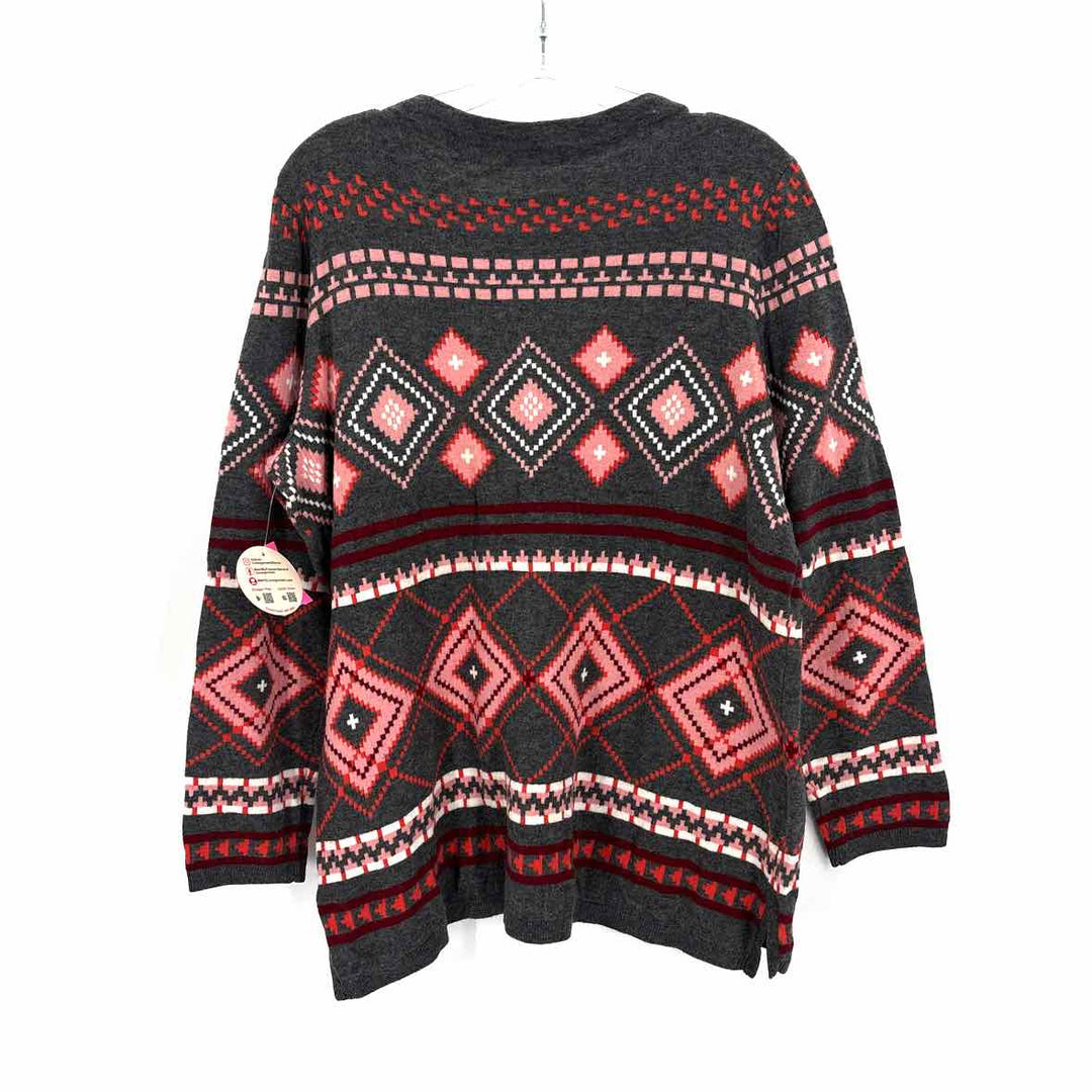 Size 1X Talbots Charcoal Knit Sweater
