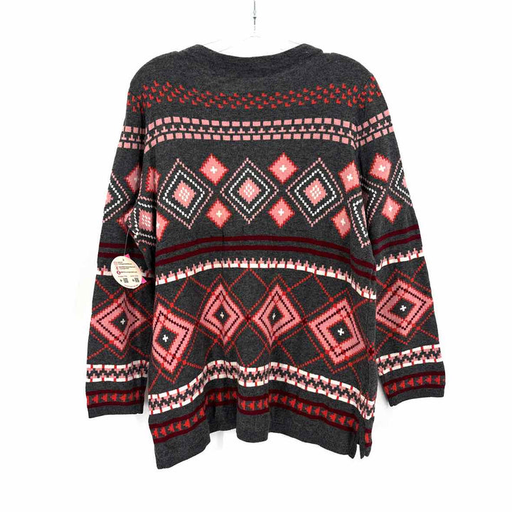 Size 1X Talbots Charcoal Knit Sweater