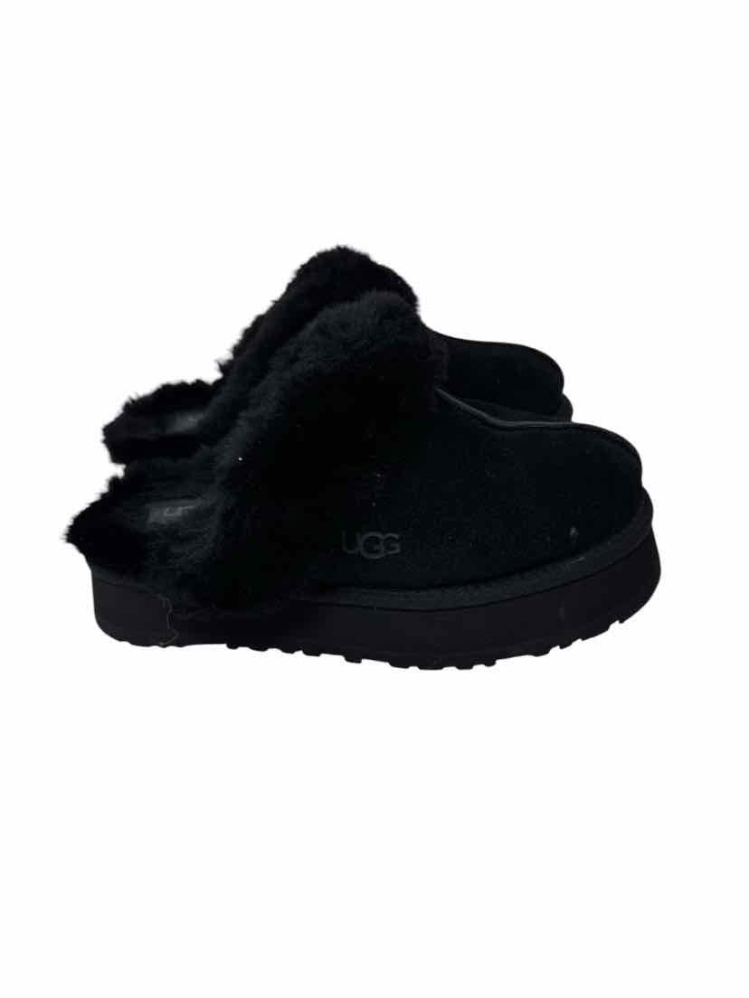 Shoe Size 6 Ugg Black Suede Slippers