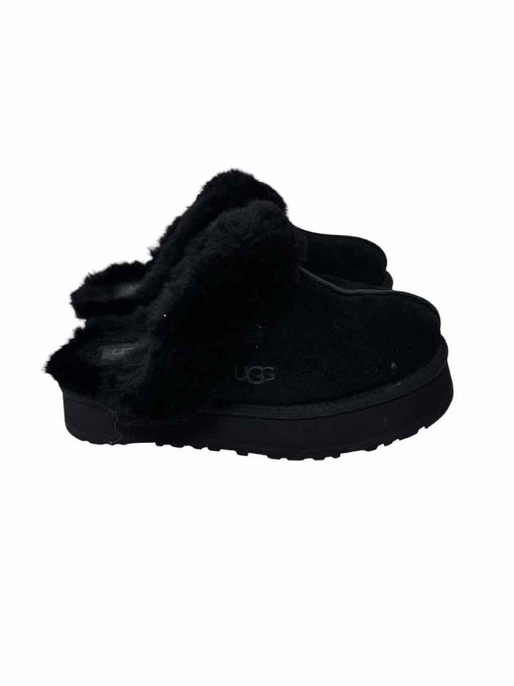 Shoe Size 6 Ugg Black Suede Slippers
